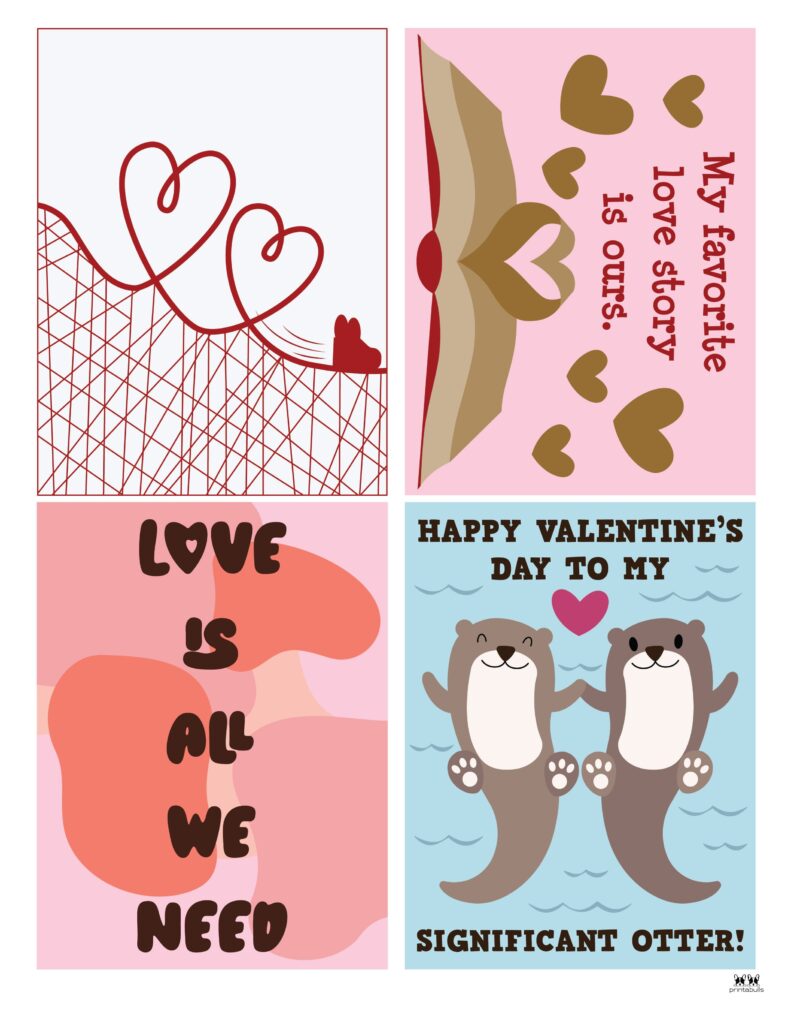 printable valentine's day cards - 250+ free printables | printabulls